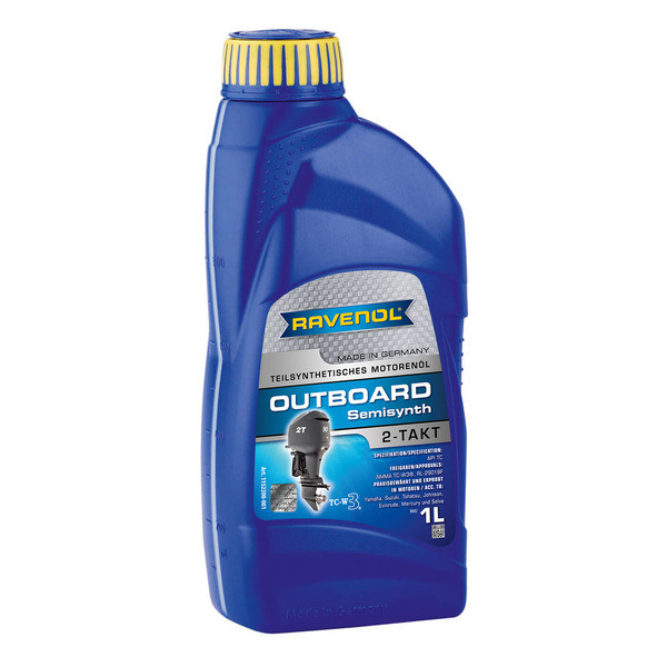 Моторное масло для 2Т лодочных моторов RAVENOL Outboardoel 2T Semisynth