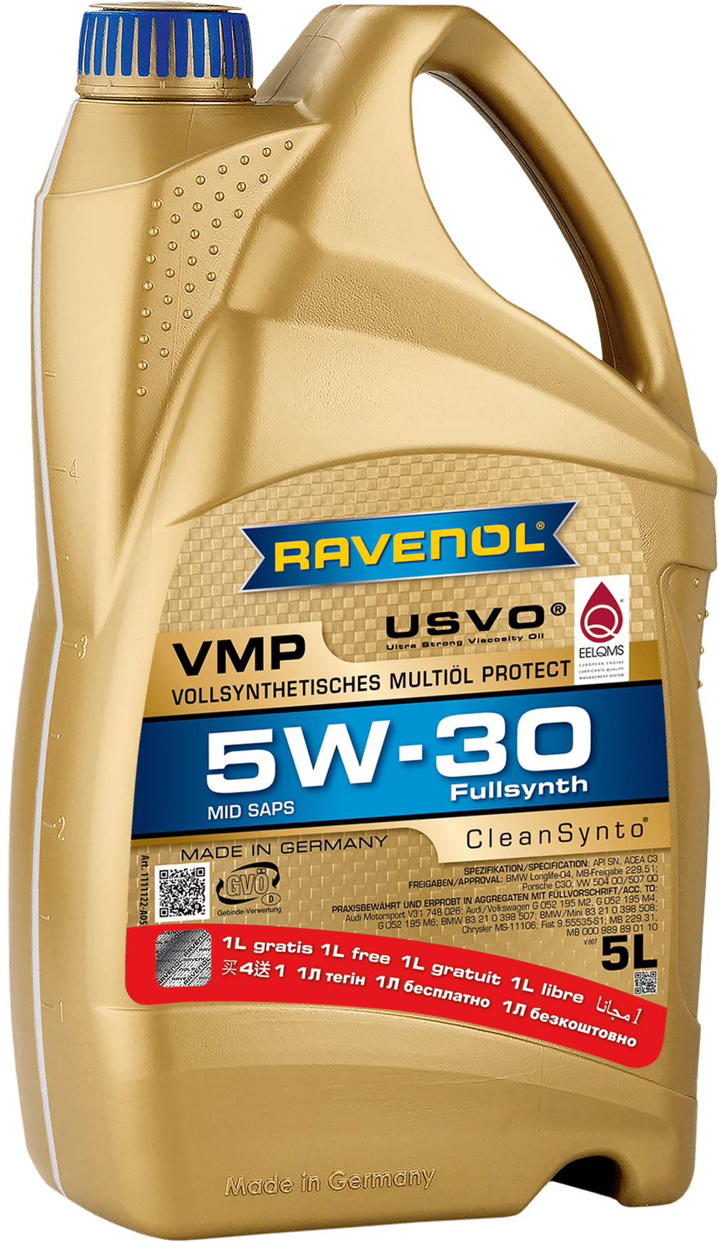 Моторное масло RAVENOL VMP 5W-30