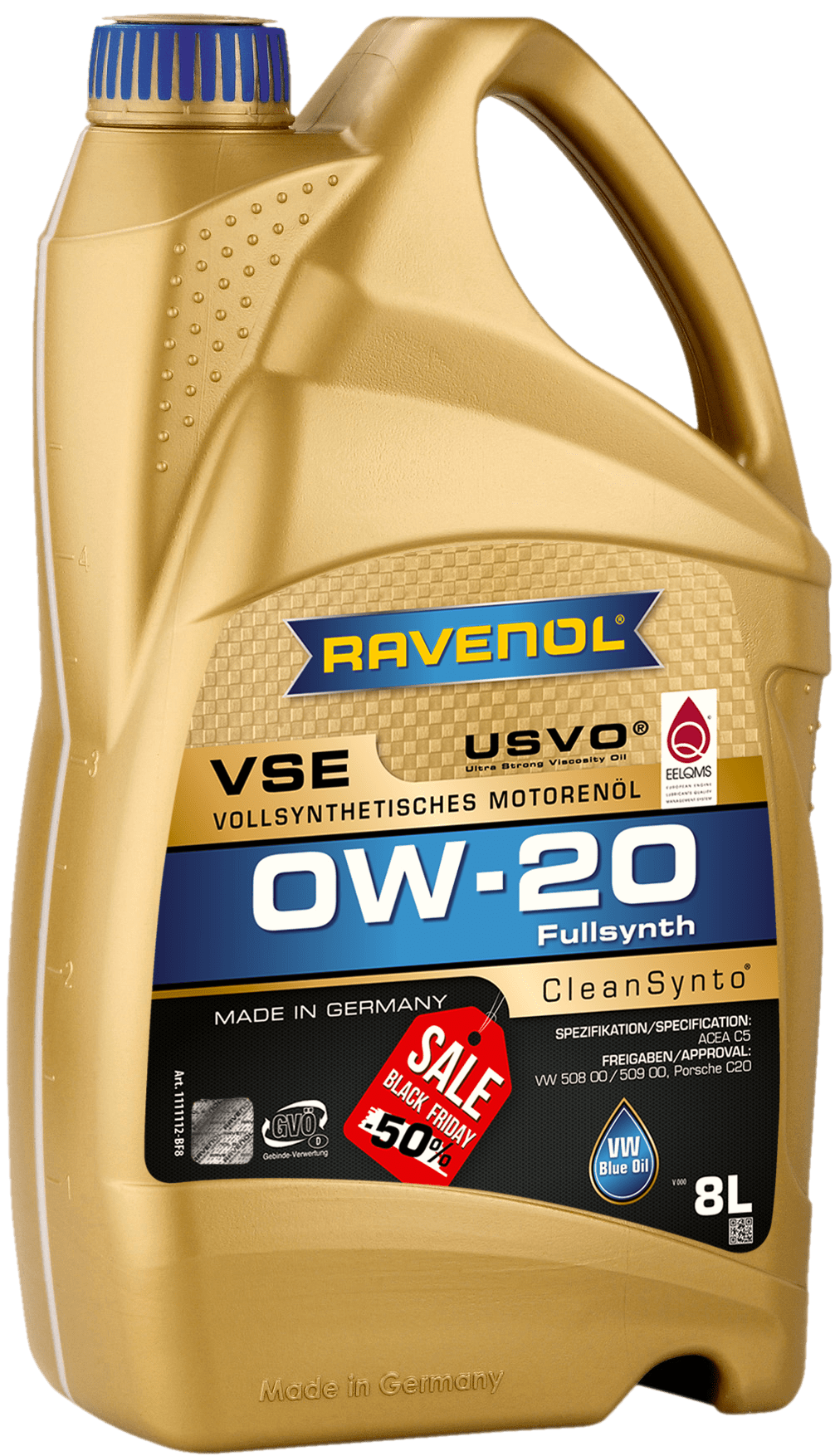 Моторное масло RAVENOL VSE 0W-20